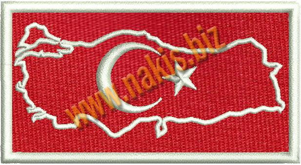 Türkiye Logosu Nakış Arma